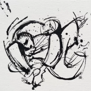 Rysunek Tuszem Bow and Arrow