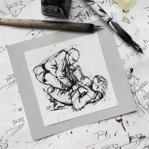 a drawing on a piece of paper