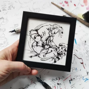 a hand holding a picture frame