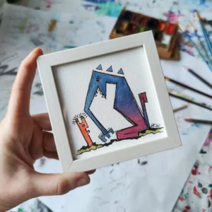 obrazek na płótnie nieudacznik i krystynka