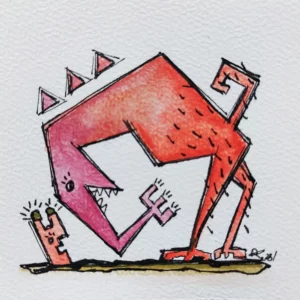 Obrazek ręcznie malowany Chyba żartujesz