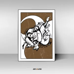 Plakat BJJ Bow and Arrow Choke