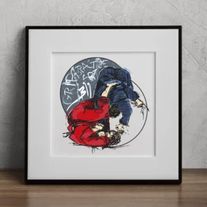 Plakat BJJ Brazilian Jiu Jitsu