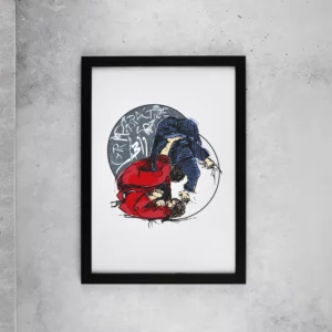 Plakat BJJ Brazilian Jiu Jitsu