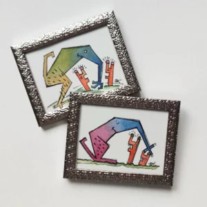 Obrazek ręcznie malowany Nieudaczne łaskotki gilgotki