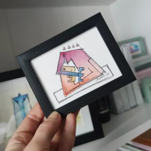 Obrazek ręcznie malowany Nieudaczne łaskotki gilgotki