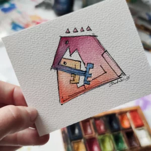 Obrazek ręcznie malowany Nieudaczne łaskotki gilgotki