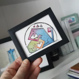 Obrazek ręcznie malowany Nieudaczne łaskotki gilgotki