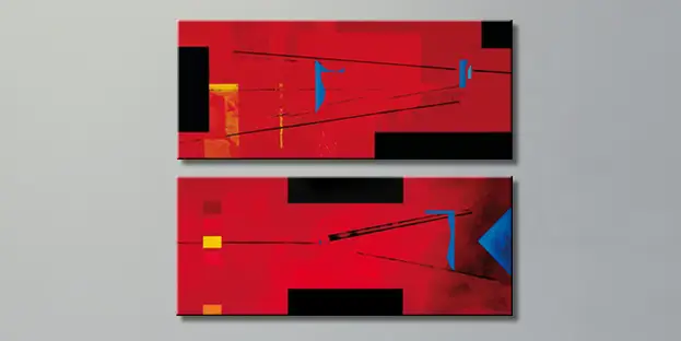 Kolorystyka obrazów - czerwone obrazy